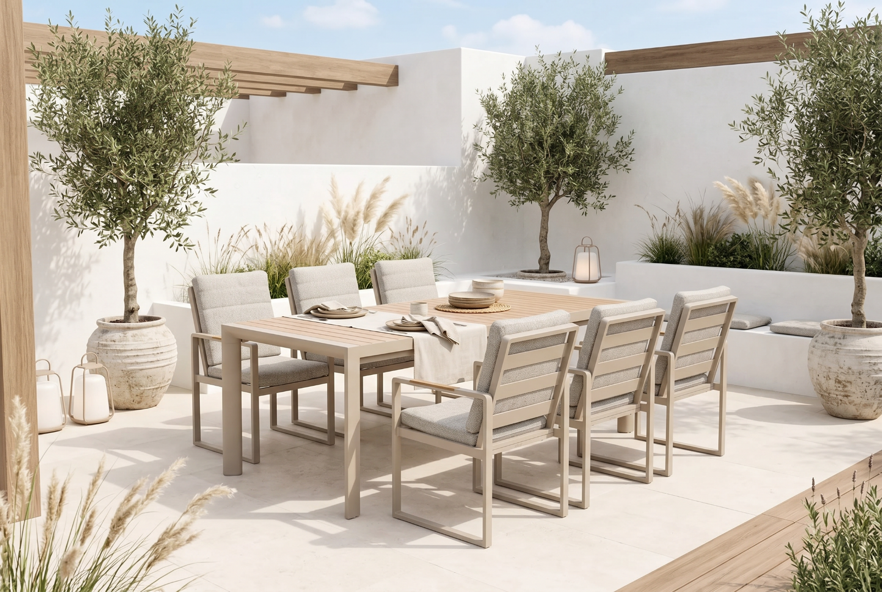 Lifestyle Alessio/Allungo dining tuinset 7-delig