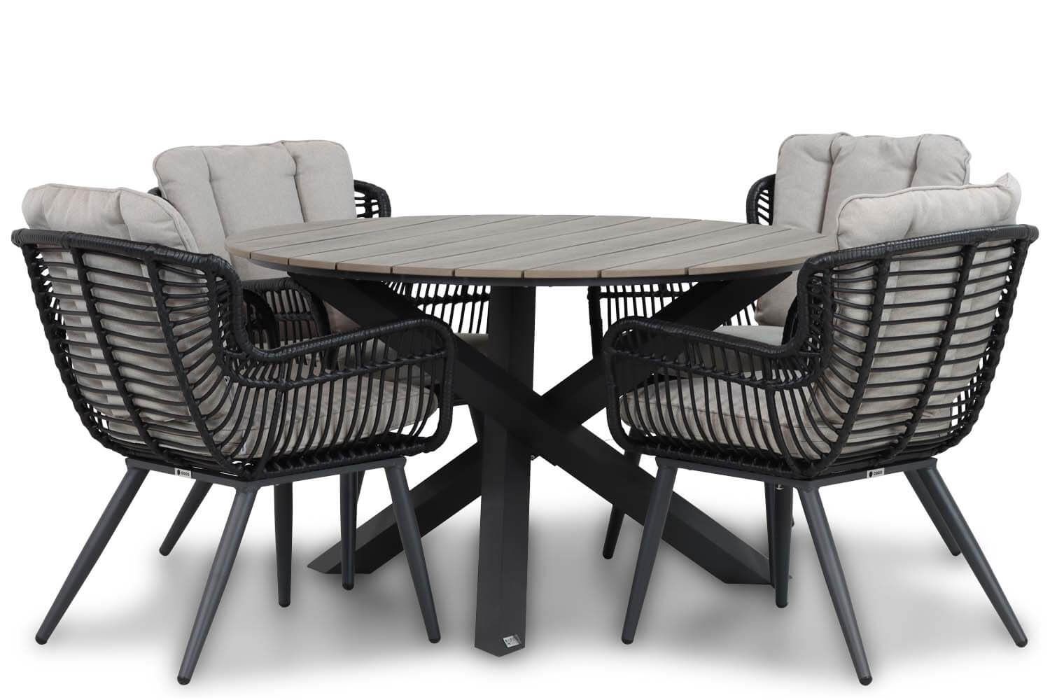 Coco Azzano/Ancona 125 cm dining tuinset 5-delig thumbnail