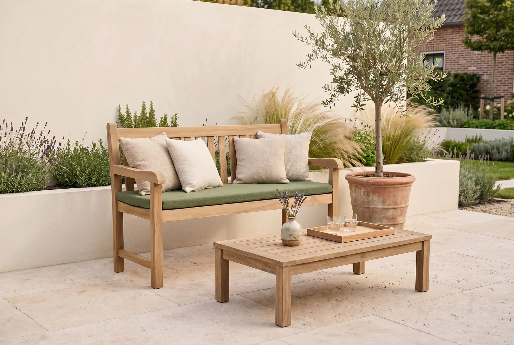 Lifestyle bankkussen 120 cm forest green