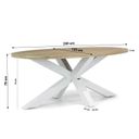 Lifestyle Salina/Bradford 200 cm dining tuinset 5-delig thumbnail