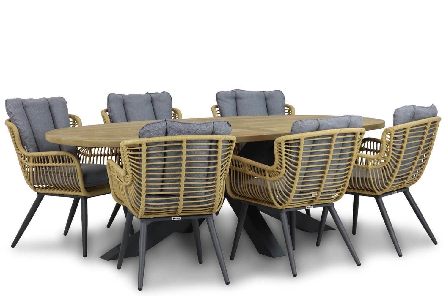 Coco Azzano/Brookline 240 cm dining tuinset 7-delig thumbnail