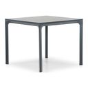 Moderne vierkante tuintafel met antraciet aluminium frame – vooraanzicht thumbnail