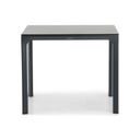 vierkante tuintafel in antraciet aluminium met HPL blad – zijaanzicht thumbnail