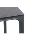 Detail van HPL tafelblad op antraciet aluminium frame thumbnail