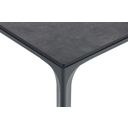 Detail van HPL tafelblad op antraciet aluminium frame thumbnail