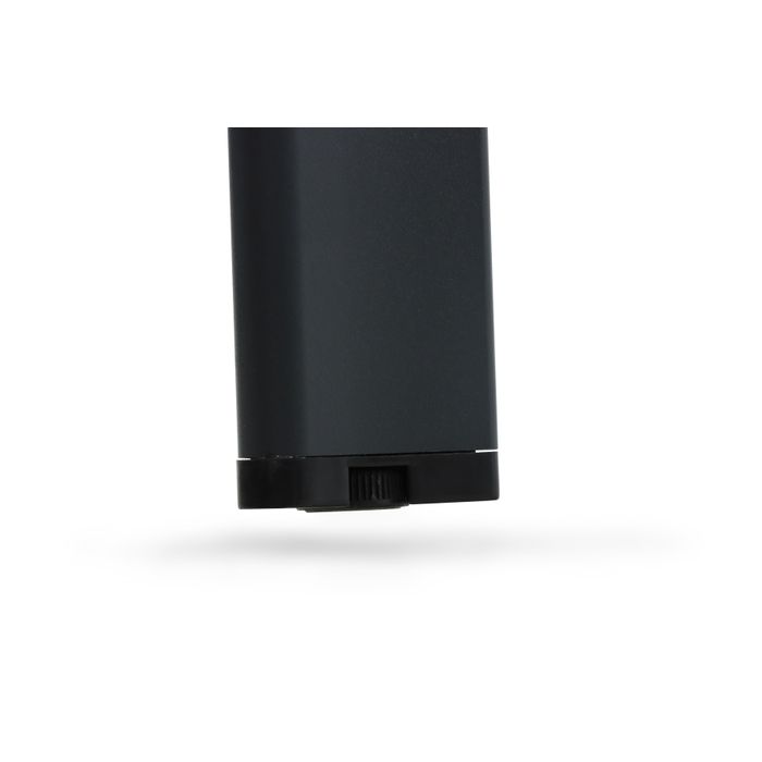 Detail van antraciet aluminium tafelpoot Detail van antraciet aluminium tafelpoot