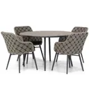 Lifestyle Crossway/Matale 125 cm rond dining tuinset 5-delig thumbnail