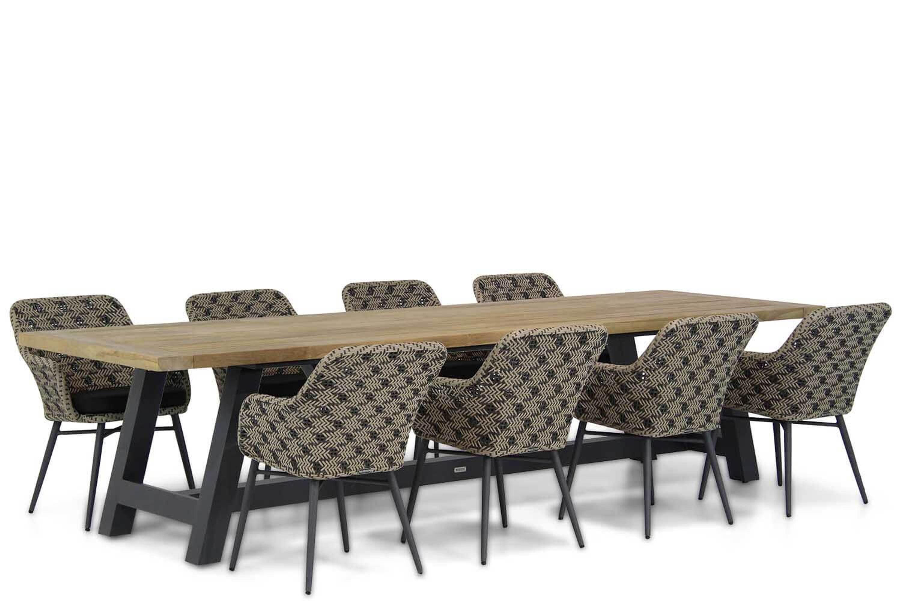 Lifestyle Crossway/Trente 330 cm dining tuinset 9-delig
