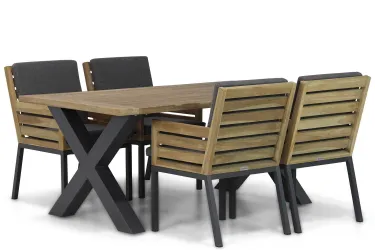 Lifestyle Dakota/Cardiff 180 cm dining tuinset 5-delig