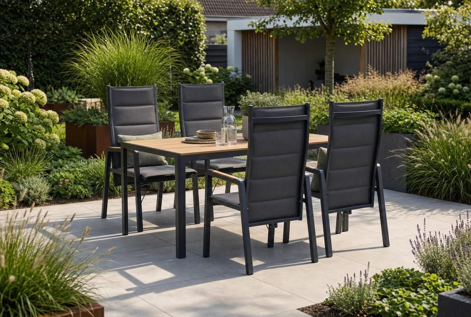 Lifestyle Essence/Creta 160x90 cm dining tuinset 5-delig
