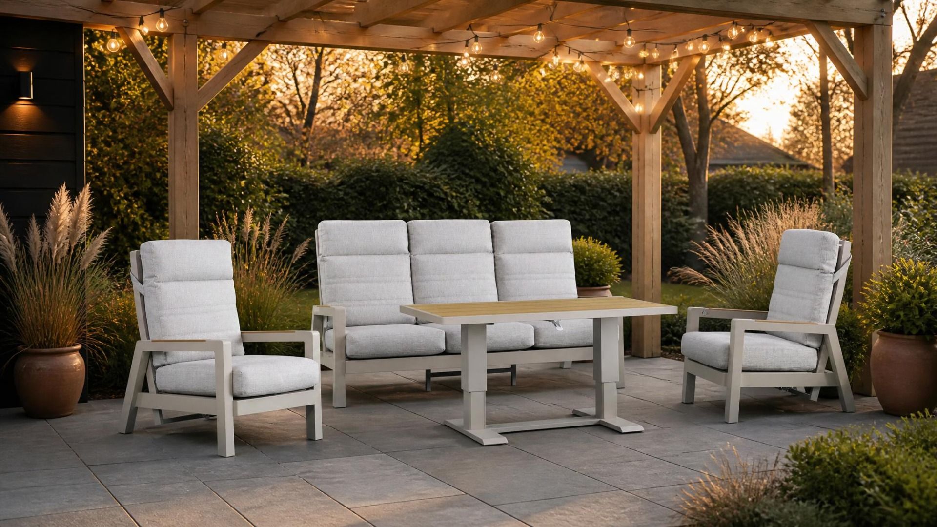 Lifestyle Evora stoel-bank loungeset 4-delig