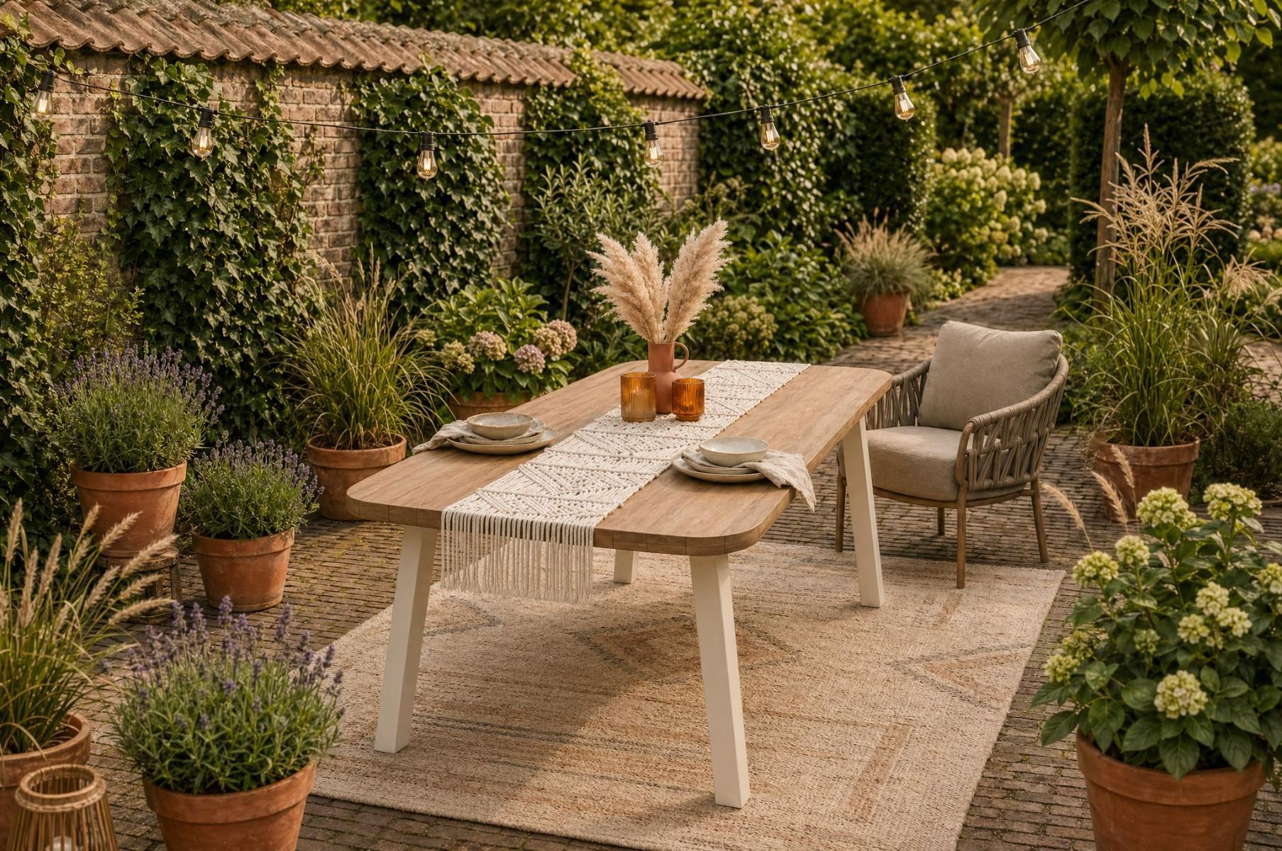 Lifestyle Falcon/Glasgow dining tuintafel 300 x 100 cm loft