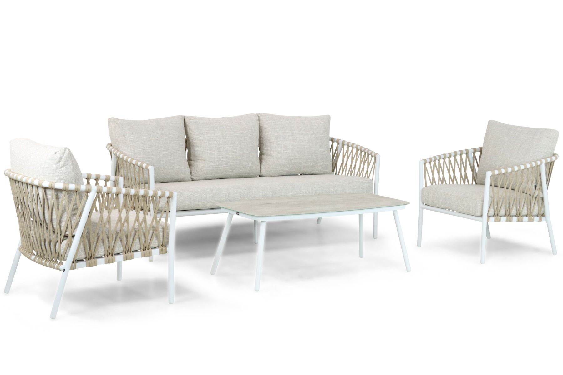 Lifestyle Feraro stoel-bank loungeset 4-delig thumbnail