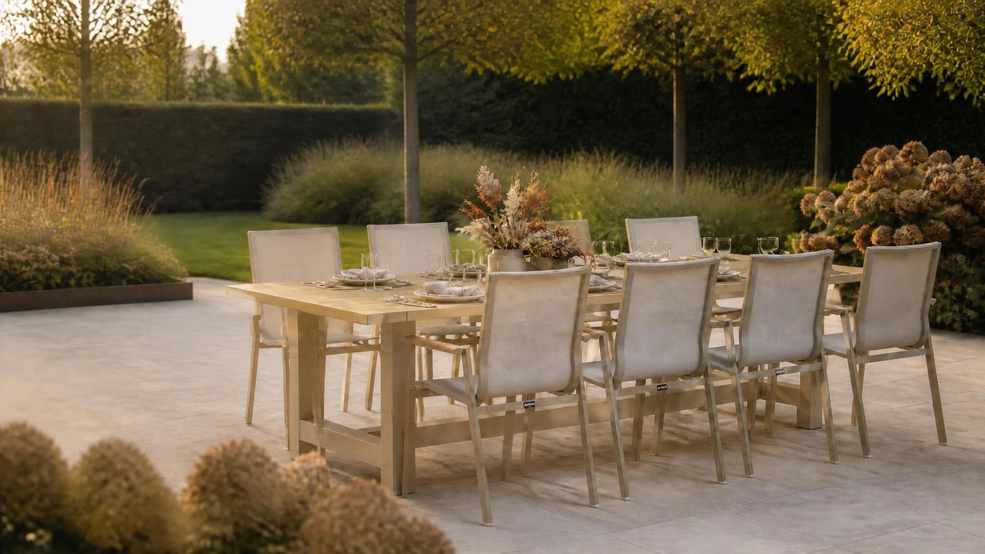 Lifestyle Fiora/San Francisco 300x100 cm dining tuinset 9-delig