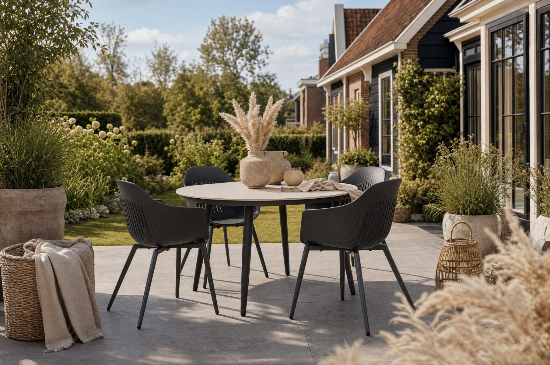 Lifestyle Lissabon/Vienna 120 cm dining tuinset 5-delig
