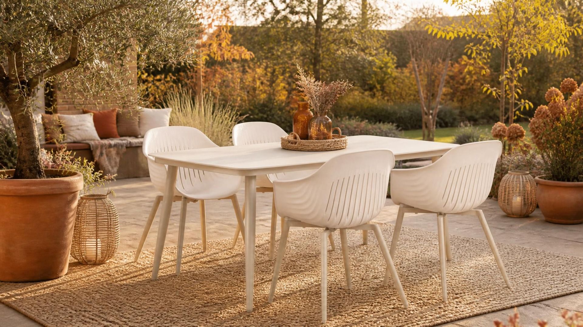 Lifestyle Lissabon/Vienna 180 cm dining tuinset 5-delig