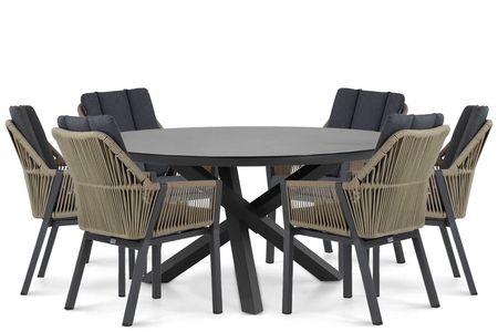 Lifestyle Verona/Livorno 150 cm dining tuinset 7-delig