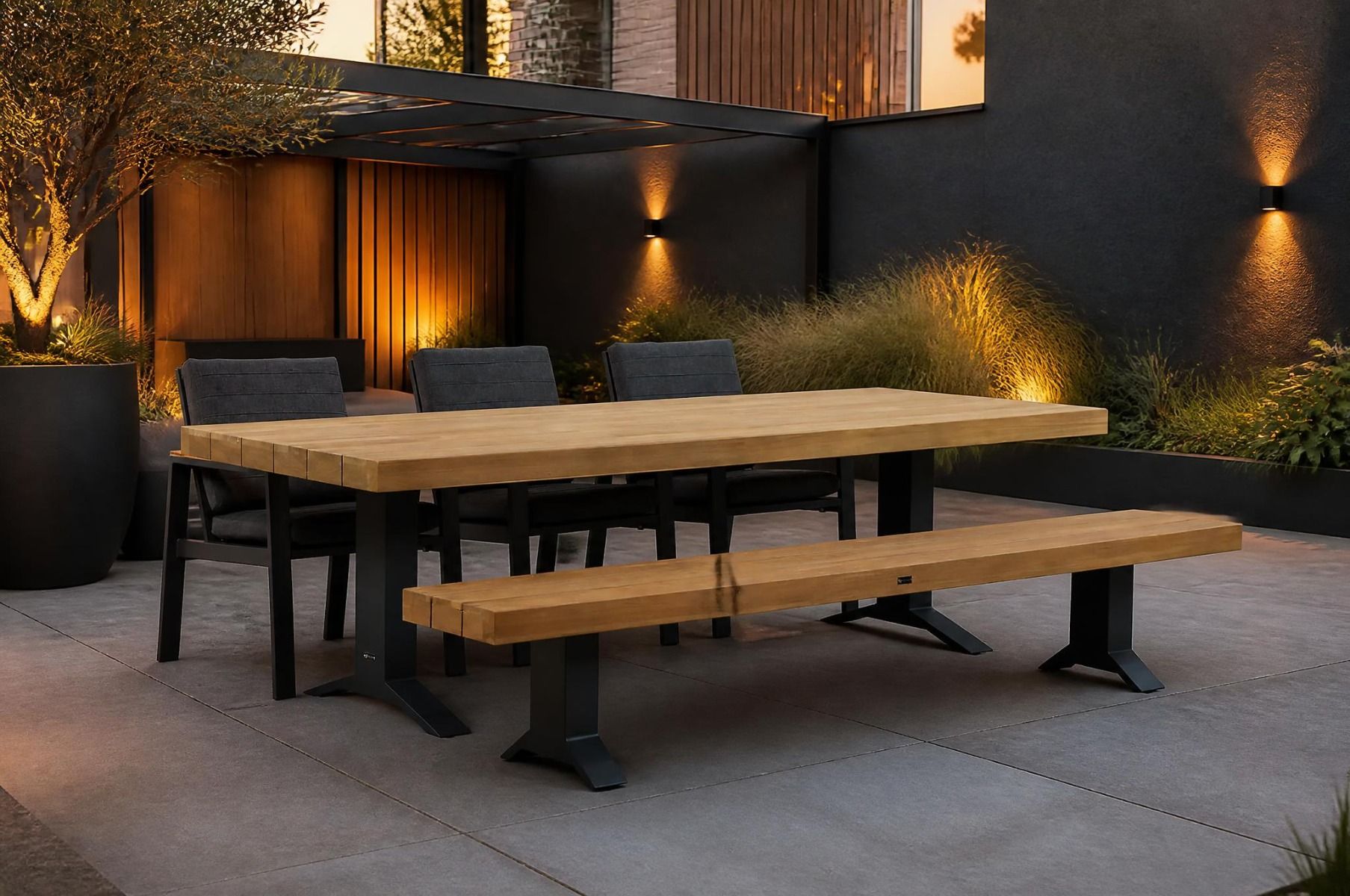 Lifestyle Marietta/Superior 260 cm dining tuinset 5-delig
