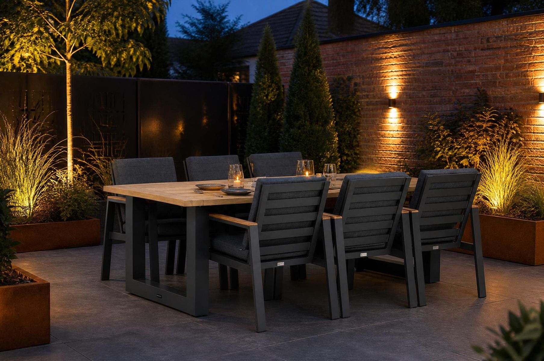 Lifestyle Marietta/Talai 240 cm dining tuinset 7-delig