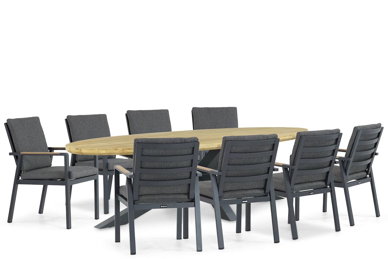 Lifestyle Marseille/Diogo 280 cm dining tuinset 9-delig