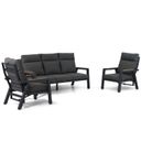 Lifestyle Marseille stoel-bank loungeset 3-delig thumbnail