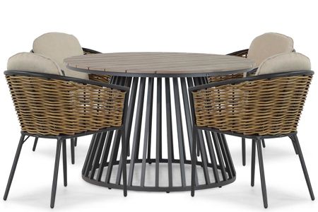 Lifestyle Nice/Sorrento 125 cm dining tuinset 5-delig