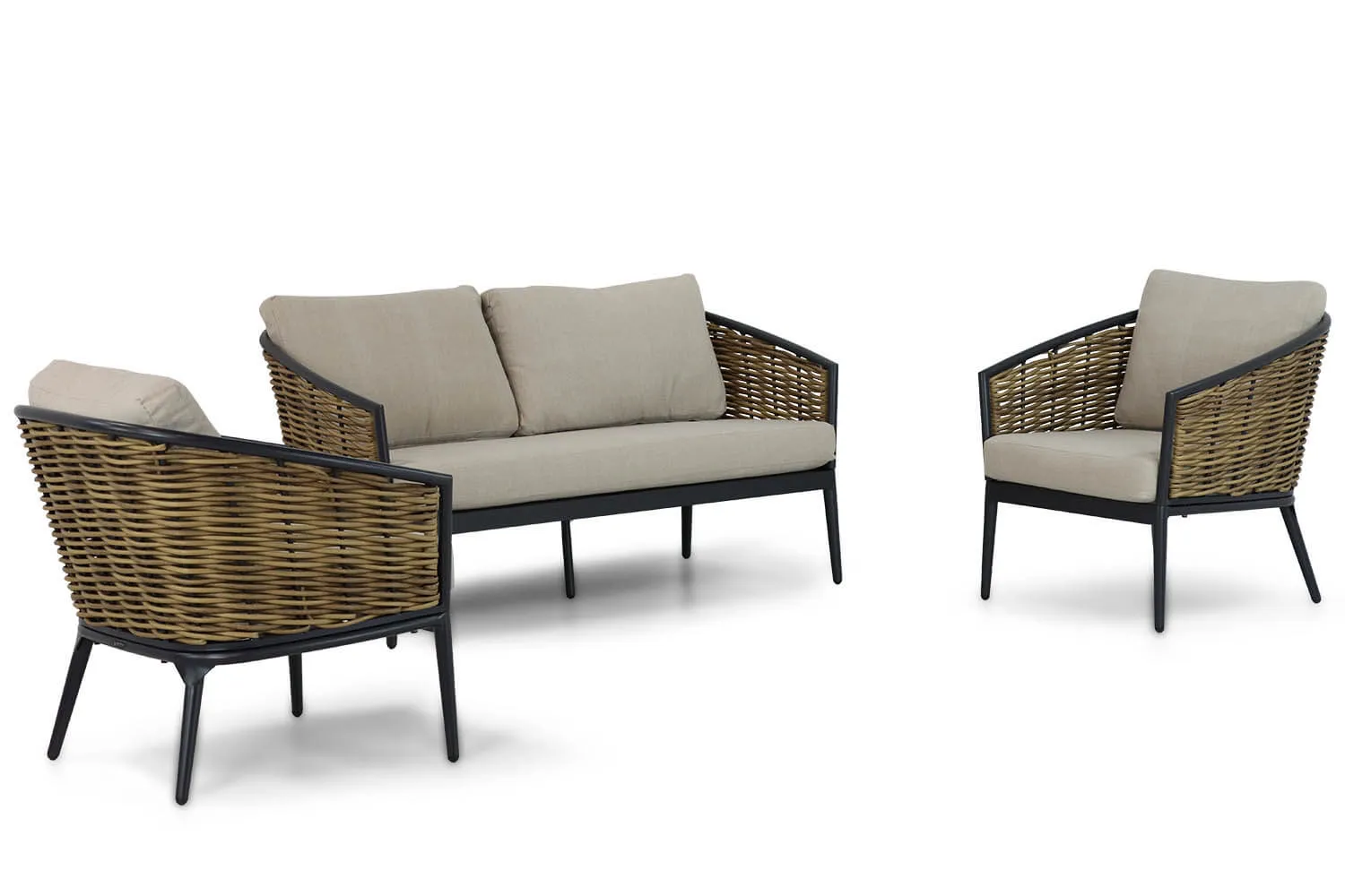 Lifestyle Nice stoel-bank loungeset 4-delig thumbnail