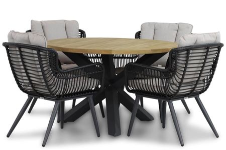 Coco Azzano/Rockville 120 cm dining tuinset 5-delig