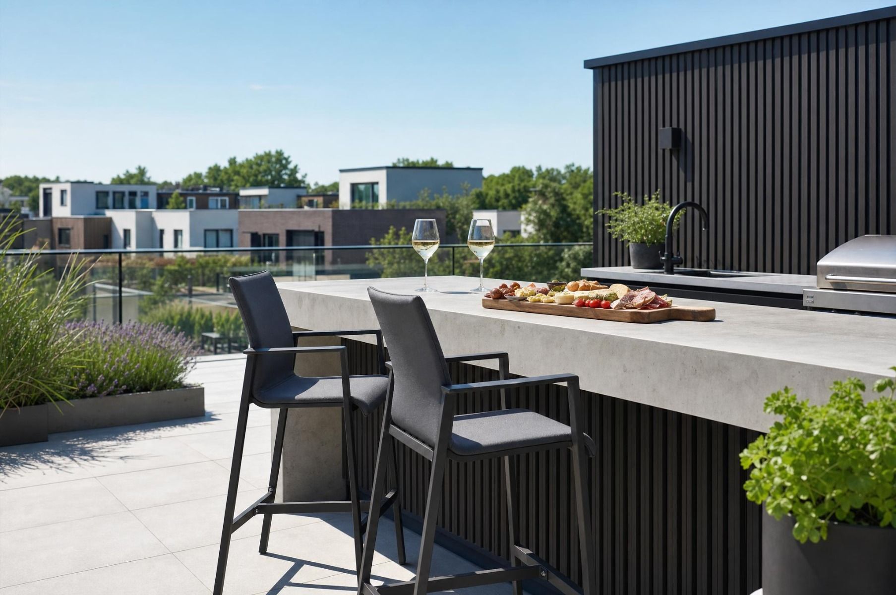 Lifestyle Rome barstoel antraciet