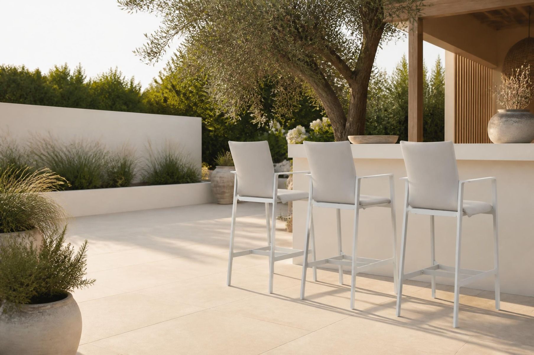 Lifestyle Rome barstoel wit