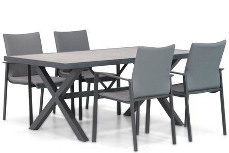 Lifestyle Rome/Crossley 185 cm dining tuinset 5-delig