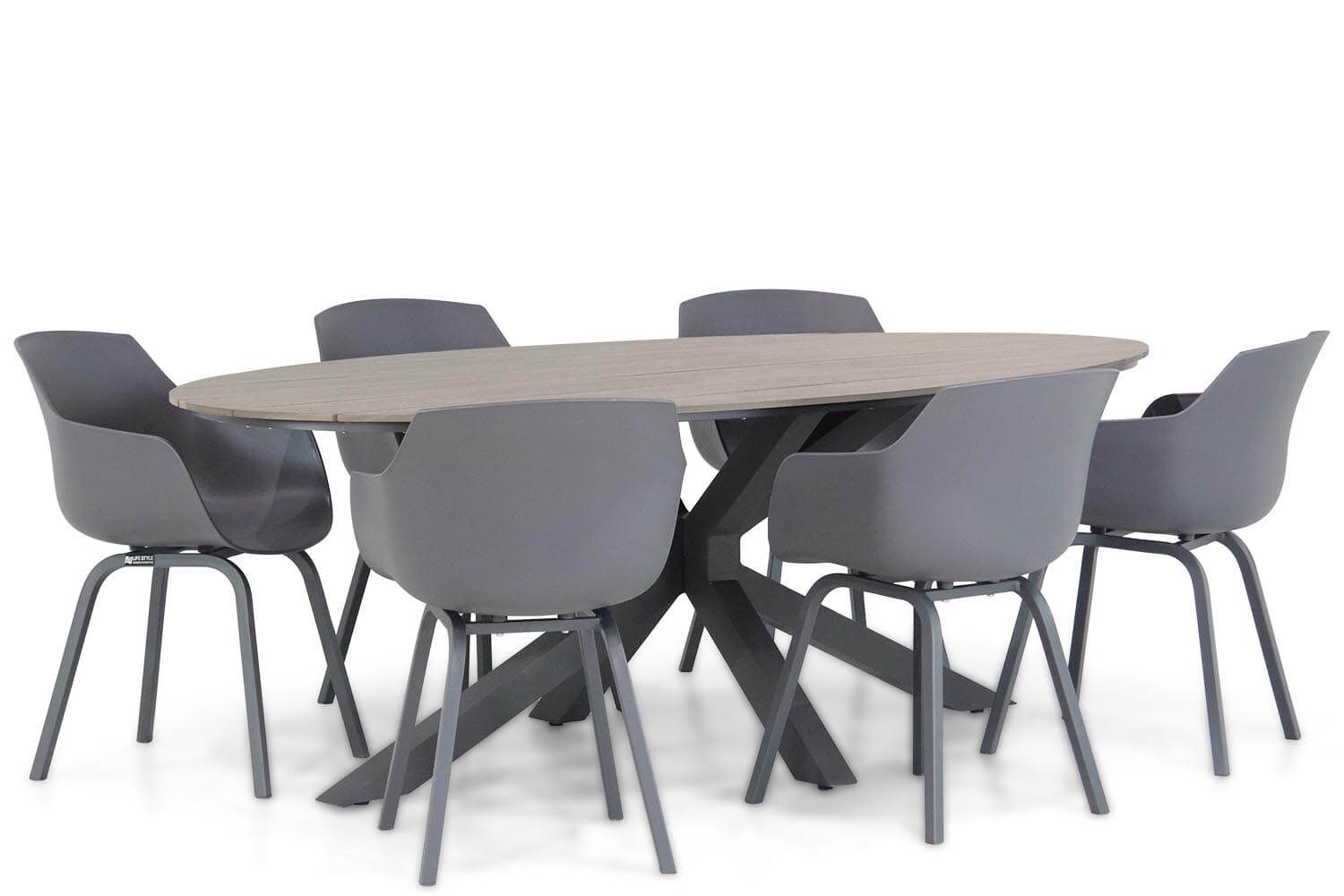 Lifestyle Salina/Matara 220 cm dining tuinset 7-delig thumbnail