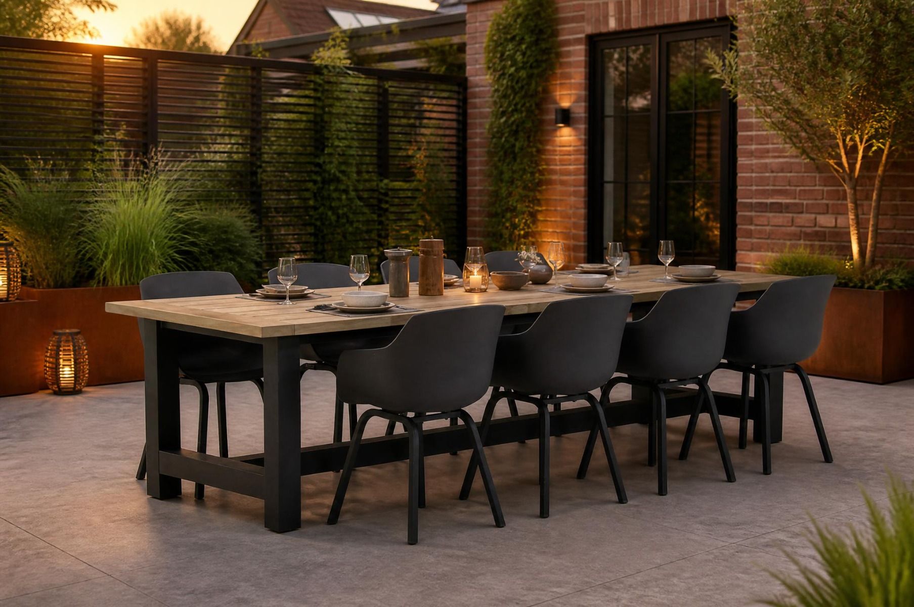 Lifestyle Salina/San Francisco 300 cm dining tuinset 9-delig