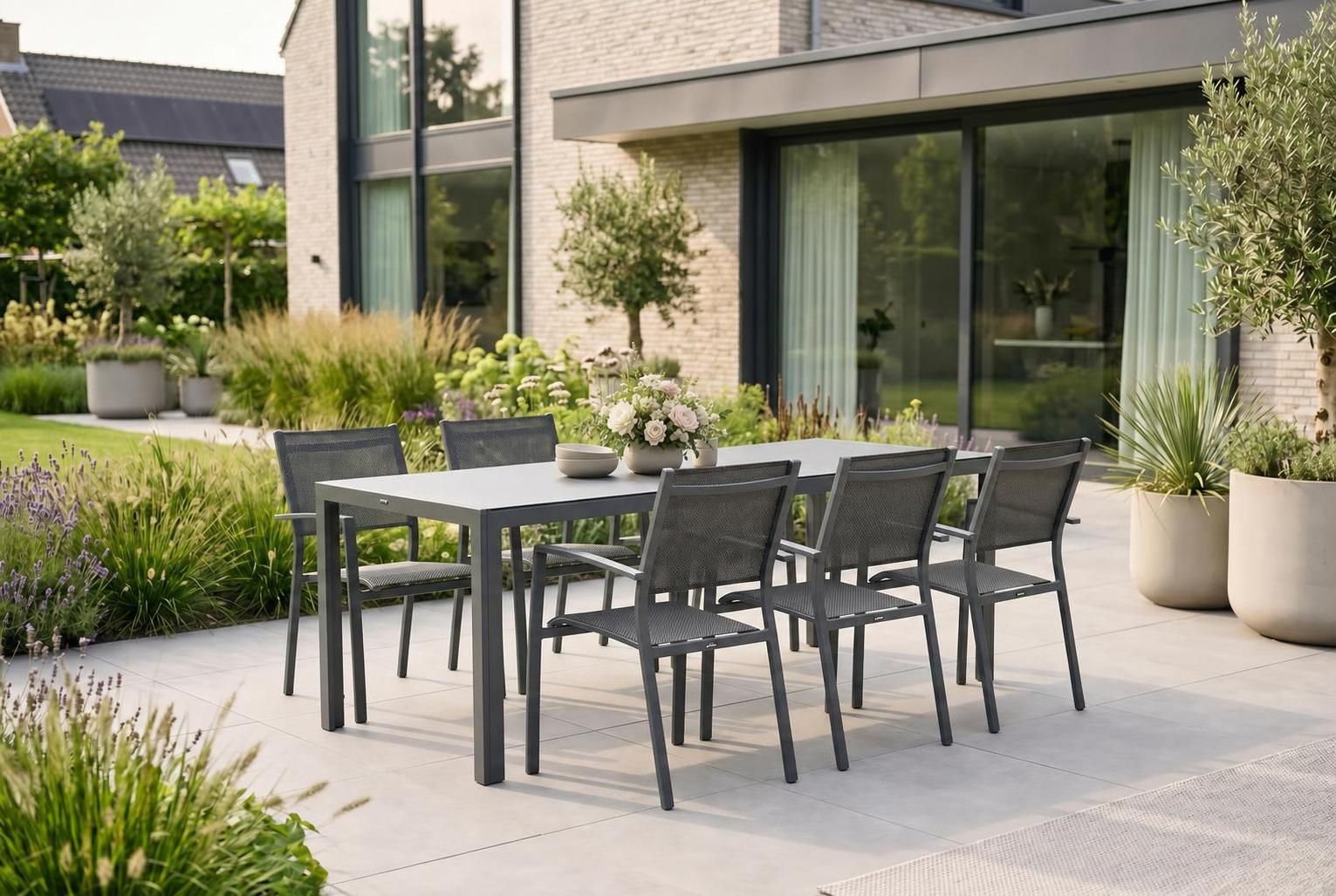 Lifestyle Sella/Venustas 210 cm dining tuinset 7-delig