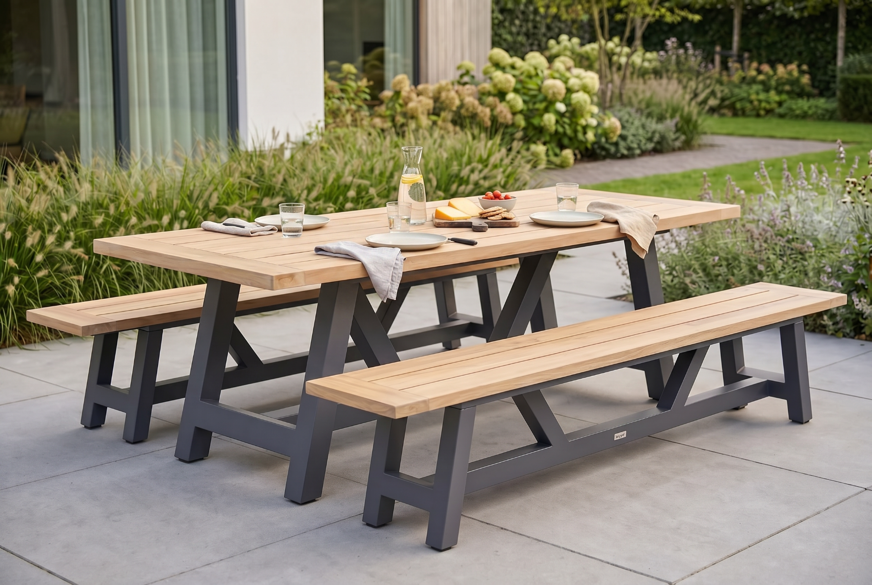 Lifestyle Trente dining picknickset 260 cm 3-delig