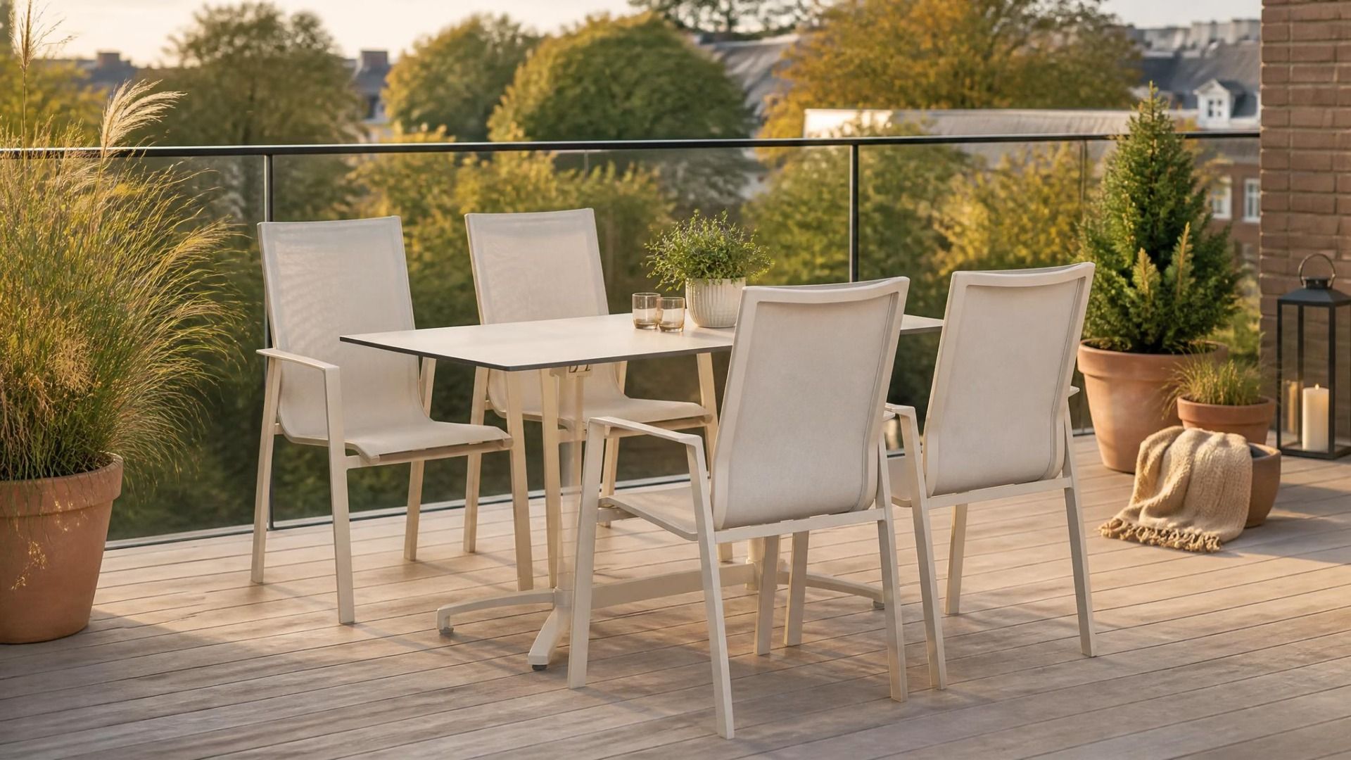 Lifestyle Ultimate/Marano 140x70 cm dining tuinset 5-delig