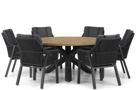 Lifestyle Verona/Rockville 160 cm dining tuinset 7-delig