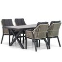 Lifestyle Verona/Crossley 185 cm dining tuinset 5-delig thumbnail