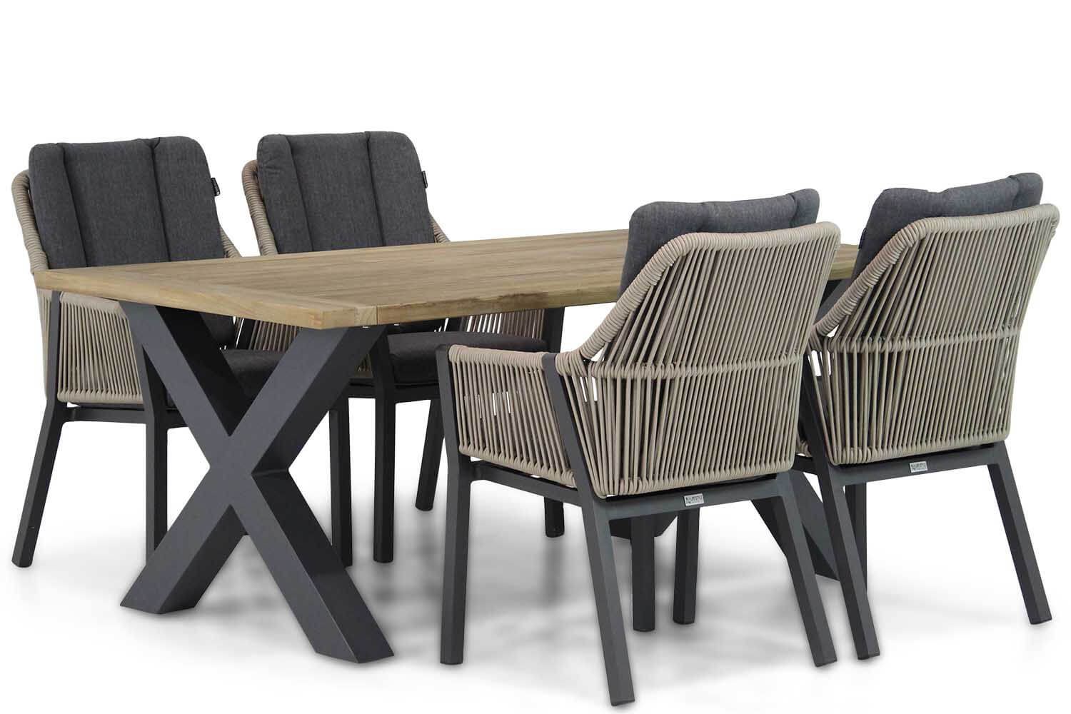 Lifestyle Verona/Cardiff 180 cm dining tuinset 5-delig thumbnail