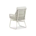 Dining tuinstoel van aluminium en rope - zijaanzicht thumbnail