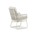 Dining tuinstoel van aluminium en rope - zijaanzicht thumbnail