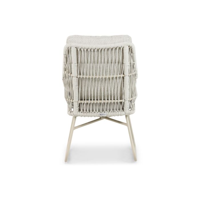 Dining tuinstoel van aluminium en rope - achteraanzicht Dining tuinstoel van aluminium en rope - achteraanzicht