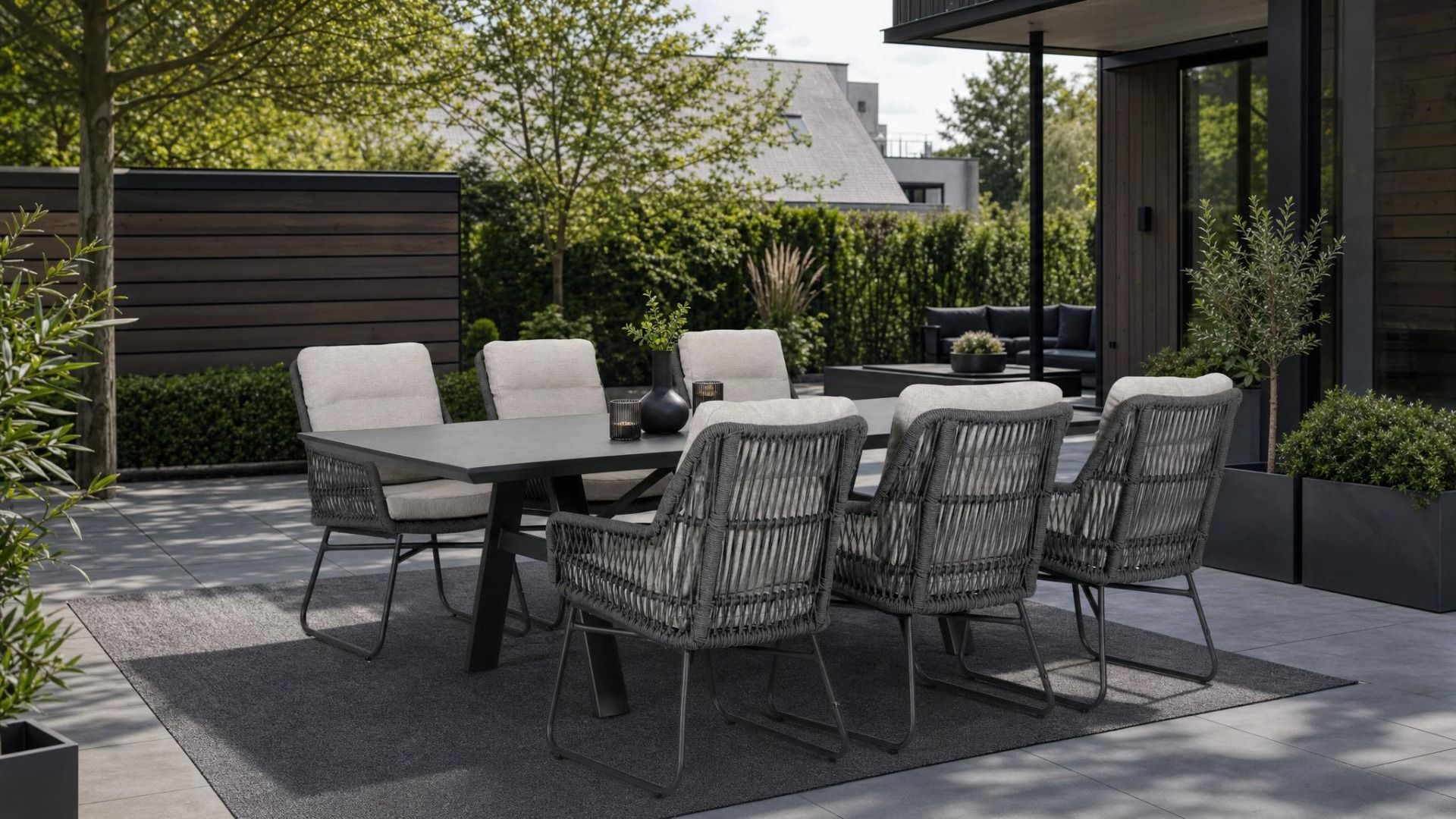 Lifestyle Vicente/Monza 230 cm dining tuinset 7-delig