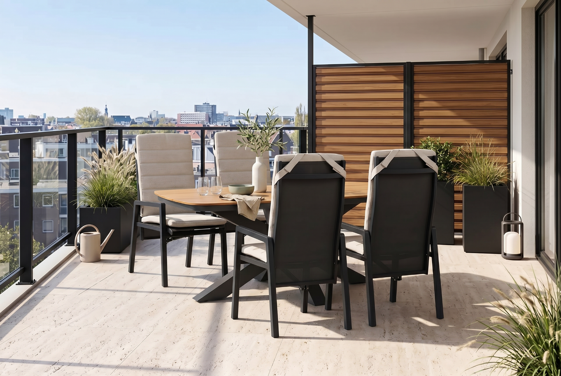 Lifestyle Vivaro/Camila 180x100 cm dining tuinset 5-delig