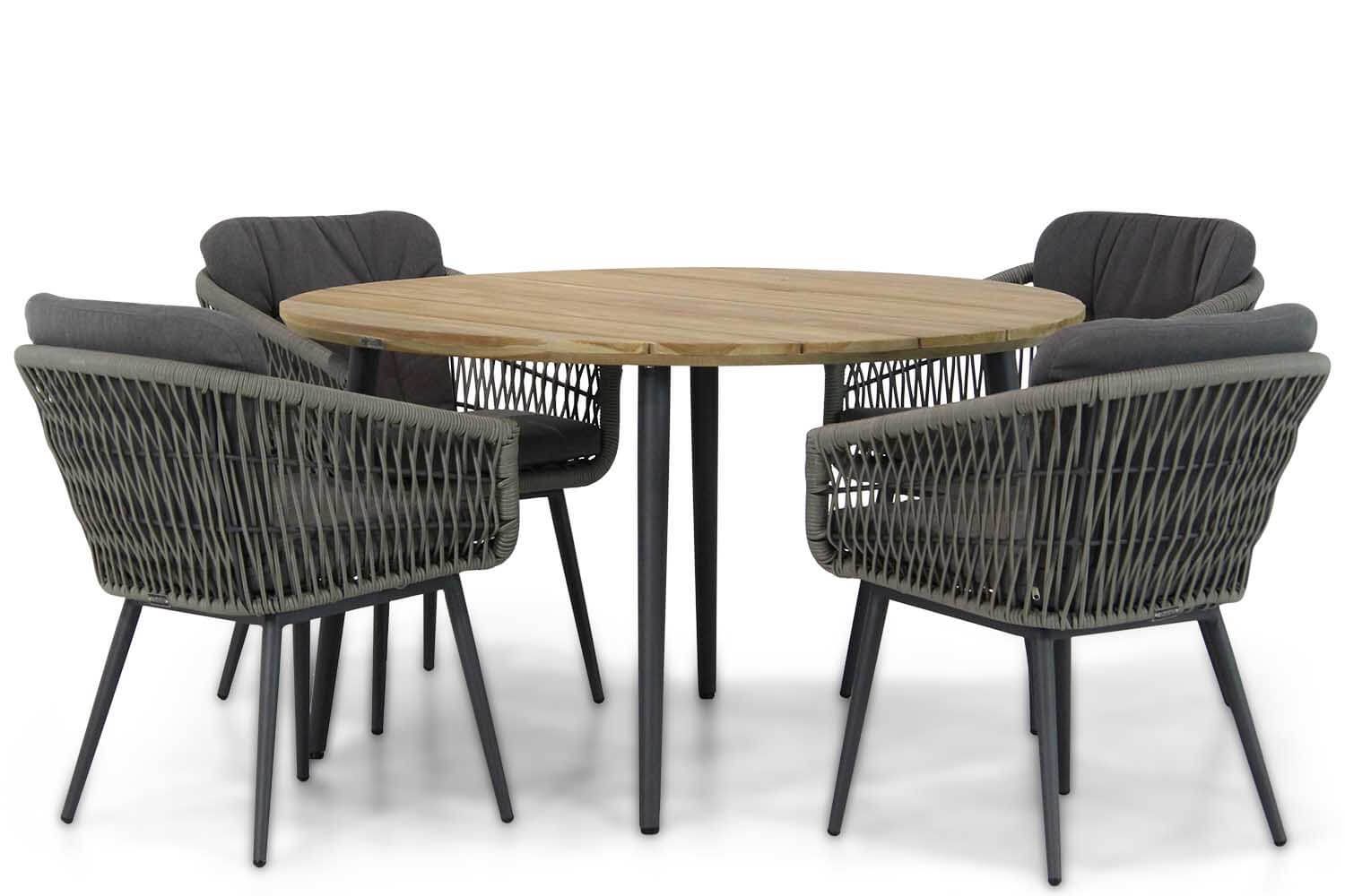 Lifestyle Western/Montana 130 cm rond dining tuinset 5-delig