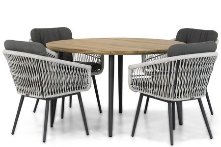 Lifestyle Western/Montana 130 cm rond dining tuinset 5-delig