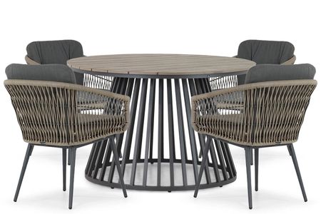 Lifestyle Western/Sorrento 125 cm dining tuinset 5-delig