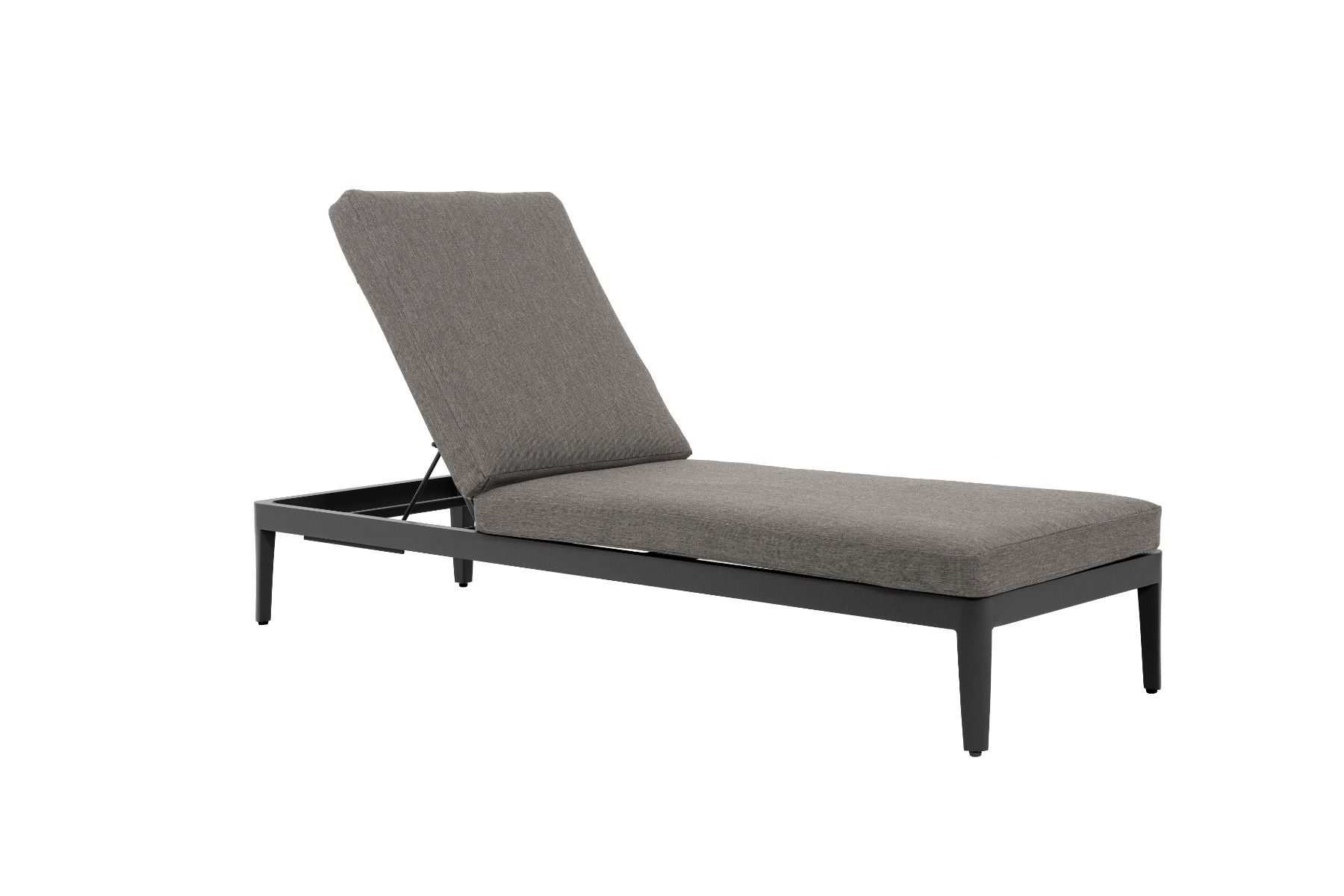 Lifestyle Mateo ligbed met kussen antraciet/dark grey