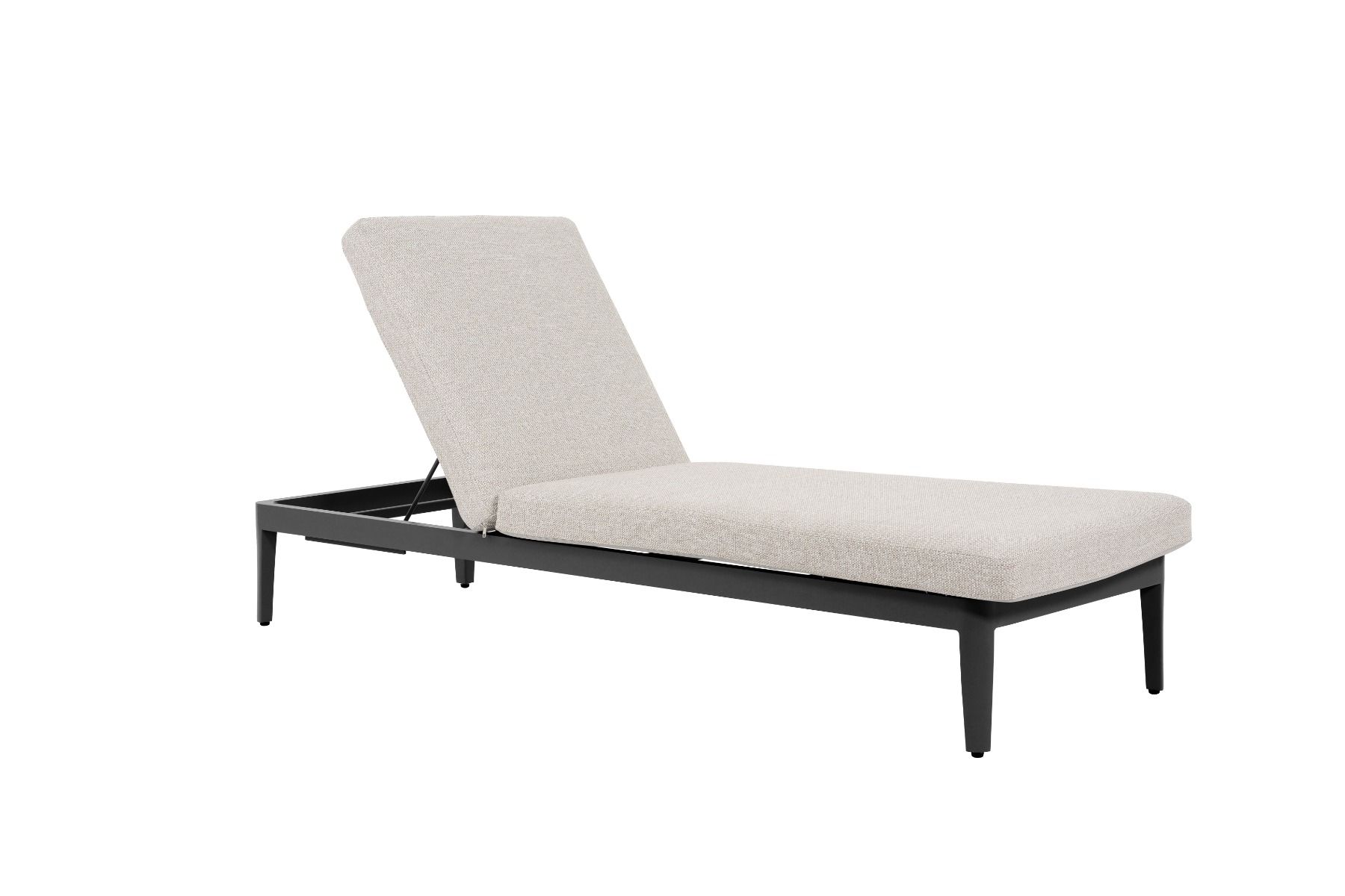 Lifestyle Mateo ligbed met kussen antraciet/sandy