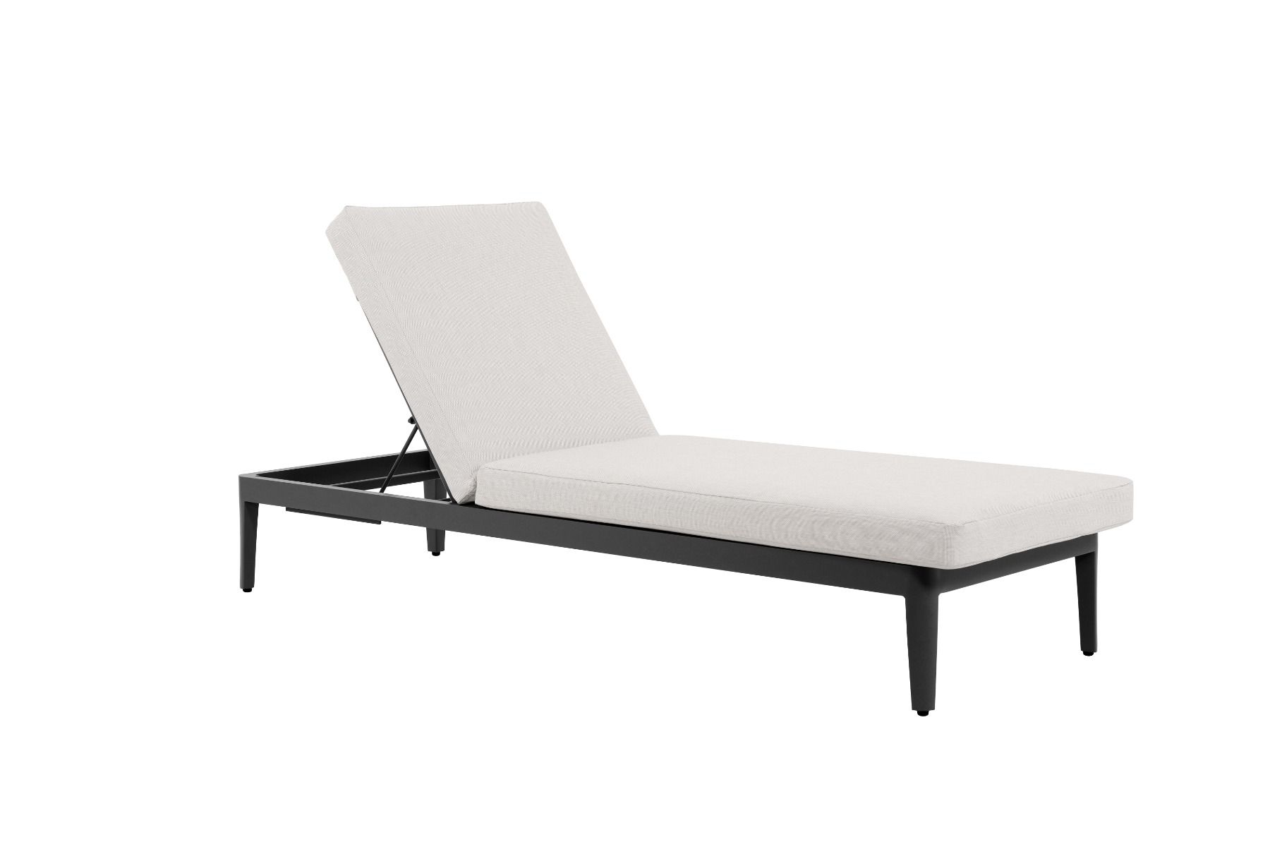 Lifestyle Mateo ligbed met kussen antraciet/soft grey